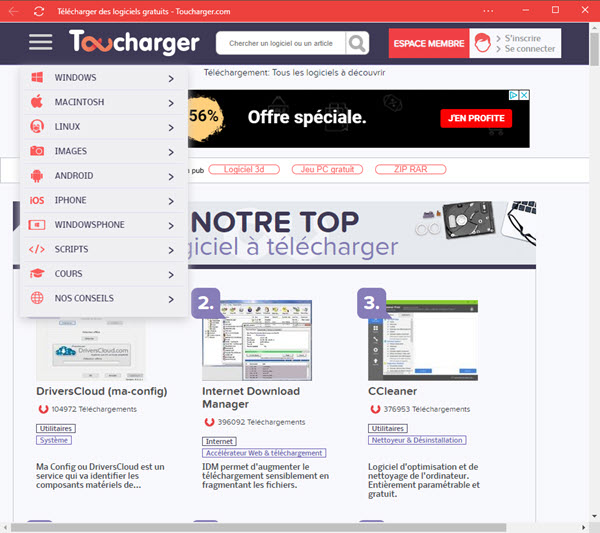 Toucharger